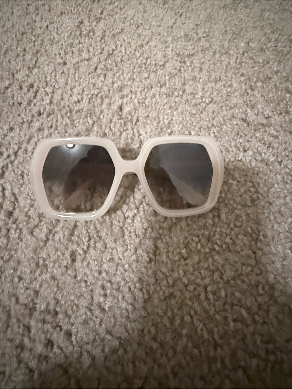 Fendi Oversized Cream Square Sunglasses - Stylish Women’s Accessory